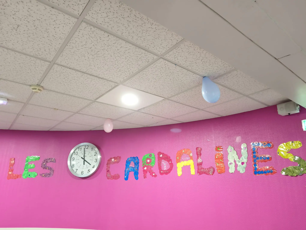 Ehpad Les Cardalines - mur intérieur